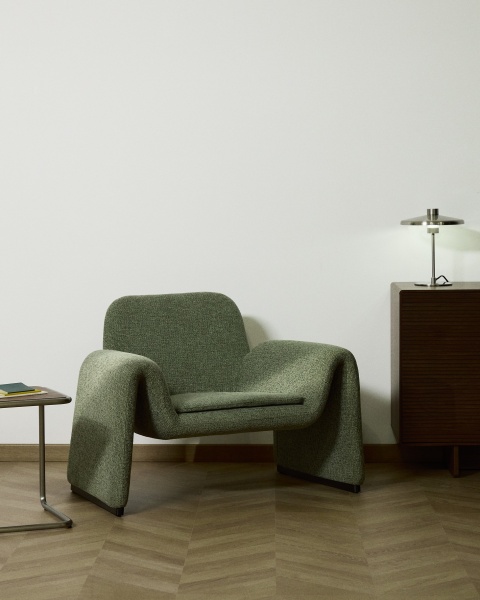 Кресло Melvia из зеленого шенилла от интернет-магазина IDODOM.RU