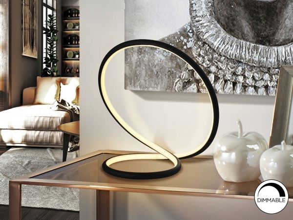 Настольная лампа Infinito черная от интернет-магазина IDODOM.RU