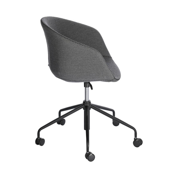 Офисное поворотное кресло Yvette темно-серое от интернет-магазина IDODOM.RU