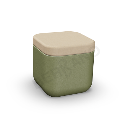 Пуф Grace Olive green, Bone Brown