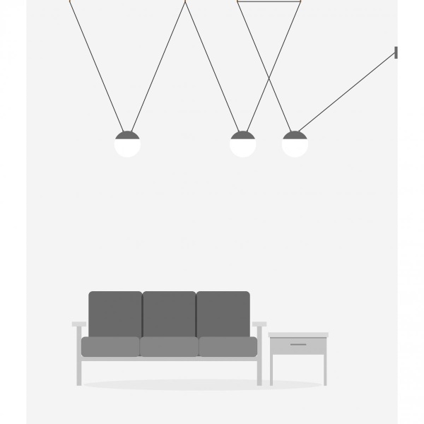 Подвес Mine Space 3L серый от интернет-магазина IDODOM.RU