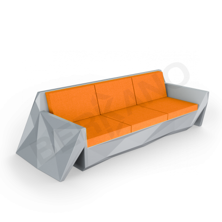 Диван Quaro с подушками Graphite, Orange