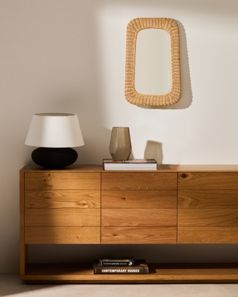 Зеркало из ротанга Zilna 38 x 59 см от интернет-магазина IDODOM.RU