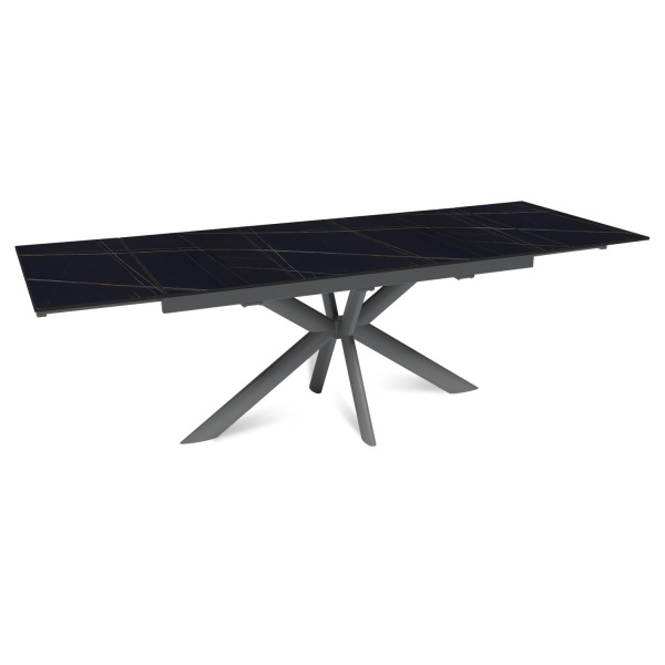 Стол раскладной Strong (160+40+40), керамика матовая Black Gold от интернет-магазина IDODOM.RU