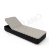 Шезлонг Grace Coal Black, Light grey