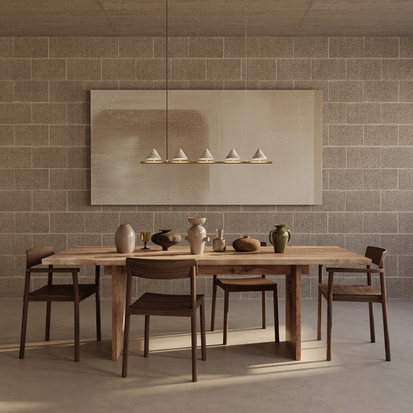 Подвесной светильник Anza 5L золотой металл/белый мрамор от интернет-магазина IDODOM.RU