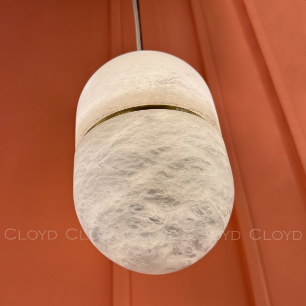 Подвесной светильник Cloyd DILEMMA-B P1 / Ø14 см - алебастр - латунь (арт.12348) от интернет-магазина IDODOM.RU