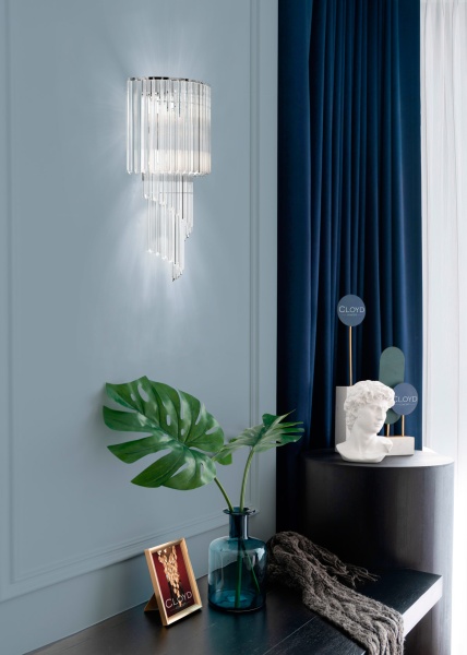 Бра Cloyd EVOLUTE-A W4 / выс. 60 см - хром (арт.20156) от интернет-магазина IDODOM.RU