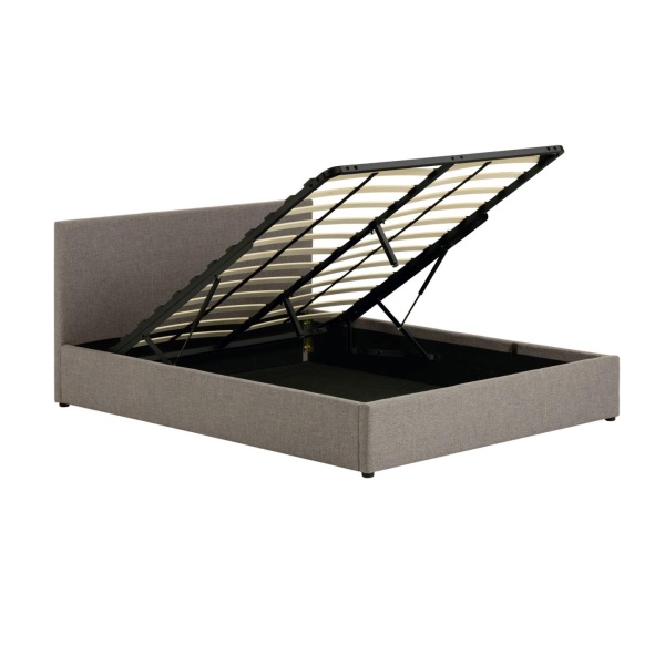 Кровать c подъемным механизмом Nahiri 160x200 серая от интернет-магазина IDODOM.RU