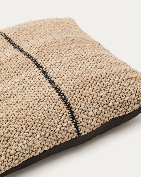 Чехол для подушки Lirta из джута с контрастной отделкой 70 x 70 см от интернет-магазина IDODOM.RU