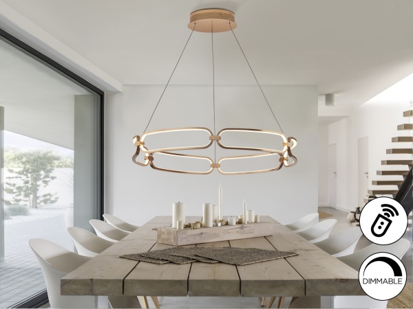 Подвесной светильник Colette Ø80 розовое золото DIM от интернет-магазина IDODOM.RU