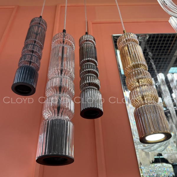 Подвесной светильник Cloyd HOW P1 / выс. 39 см - черный - прозрачн. стекло (арт.11602) от интернет-магазина IDODOM.RU