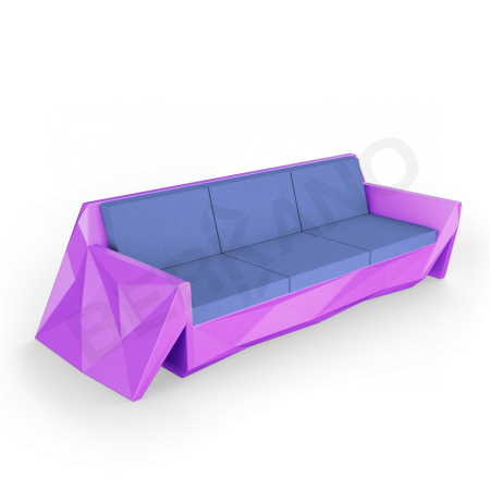 Диван Quaro с подушками Deep Violet, Navy