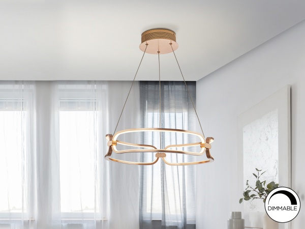 Подвесной светильник Colette Ø47 розовое золото от интернет-магазина IDODOM.RU