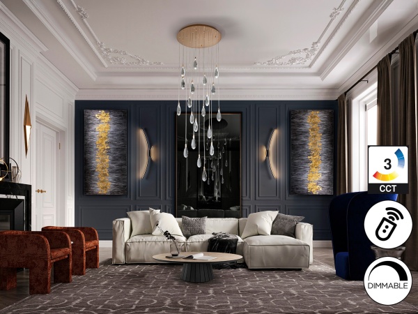 Lagrimas Люстра 20L розовое золото от интернет-магазина IDODOM.RU