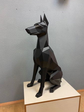 Доберман.   Финиш: Окрашивание по каталогу цветов Rall. Цвет: Чёрный матовый. от интернет-магазина IDODOM.RU