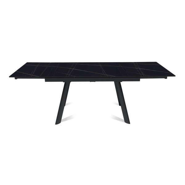 Стол раскладной Stone (140+40+40), керамика матовая Black Gold от интернет-магазина IDODOM.RU