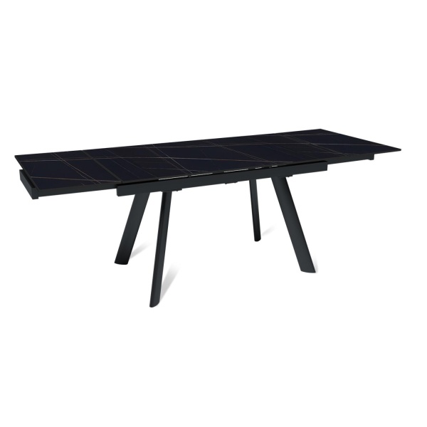 Стол раскладной Stone (140+40+40), керамика матовая Black Gold от интернет-магазина IDODOM.RU