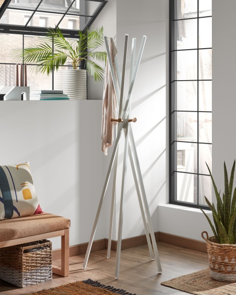 Вешалка Benzara металлическая белая от интернет-магазина IDODOM.RU