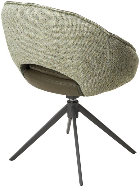 Стул Anna, ткань комби зеленый, поворотный механизм 360 градусов от интернет-магазина IDODOM.RU