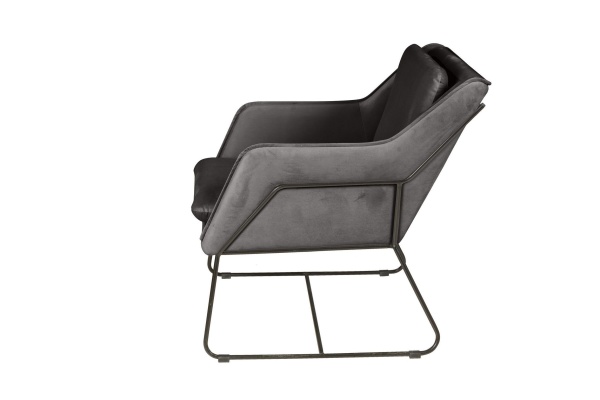 Кресло Alex, бархат антрацит 14 от интернет-магазина IDODOM.RU