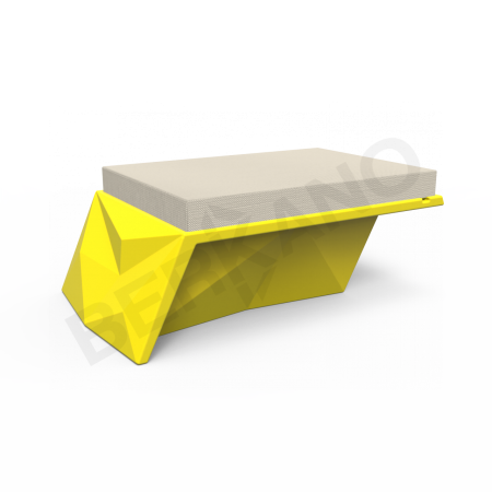 Угловой модуль Quaro с подушками Yellow, Bone Brown