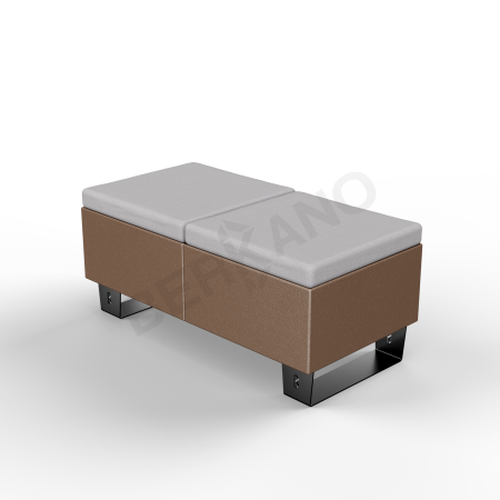Скамейка Brick 120 Brown, Gray