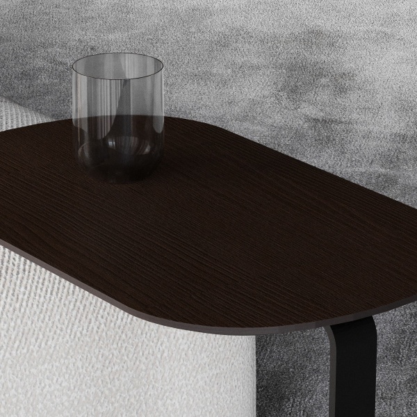 Журнальный столик приставной Side шпон горький шоколад от интернет-магазина IDODOM.RU