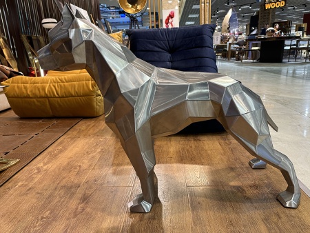 Питбуль.   Финиш: шлифовка. Цвет: серебро. от интернет-магазина IDODOM.RU