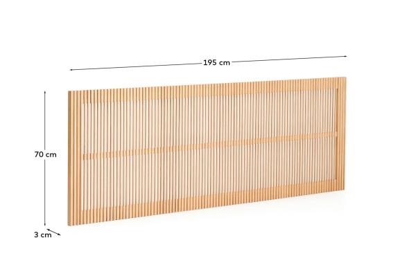 Изголовье кровати Beyla из массива ясеня шириной 180 см от интернет-магазина IDODOM.RU