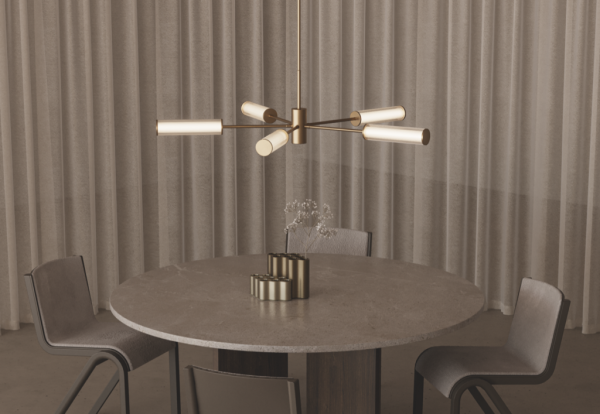 Люстра Ison 5L состаренное золото от интернет-магазина IDODOM.RU