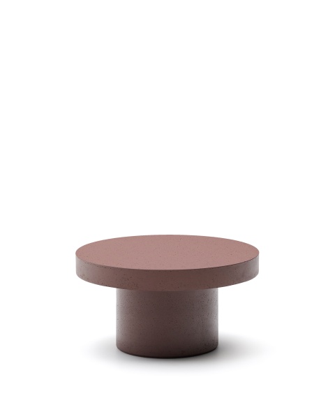 Aiguablava Журнальный столик терракотовый цементный Ø90 см от интернет-магазина IDODOM.RU