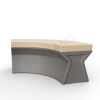 Скамейка X-seat Arc Gray Granite, Bone Brown