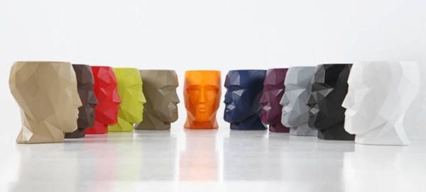 Кашпо Adan Nano матовое красное от интернет-магазина IDODOM.RU