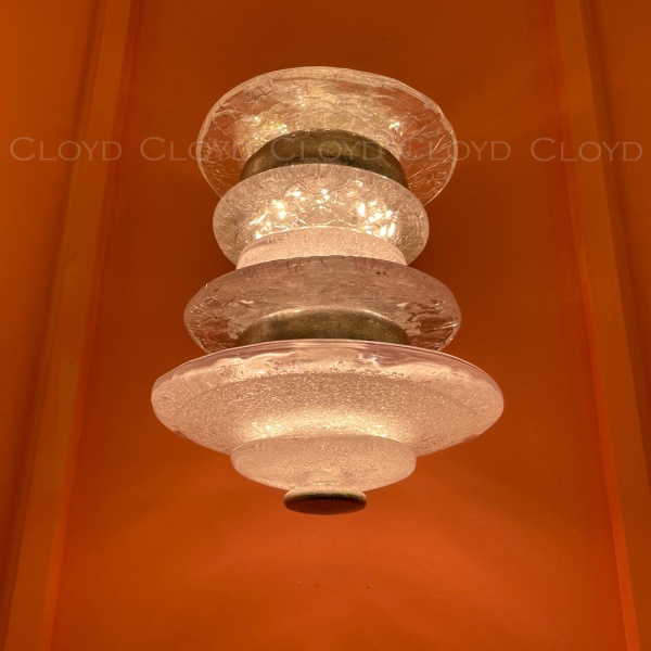 Бра Cloyd GEFEST W3 / выс. 25 см - серебро сусальн. (арт.20125) от интернет-магазина IDODOM.RU