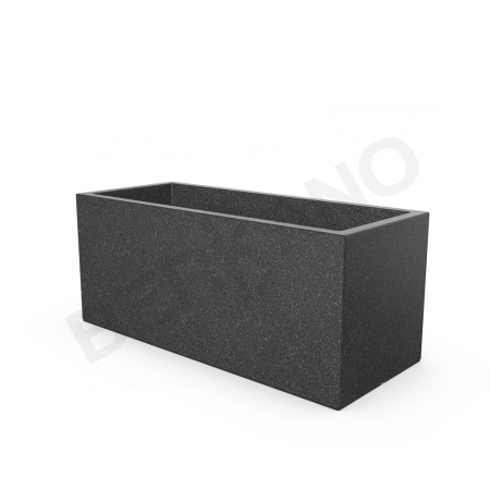 Кашпо Cubric 120*50 Black Granite