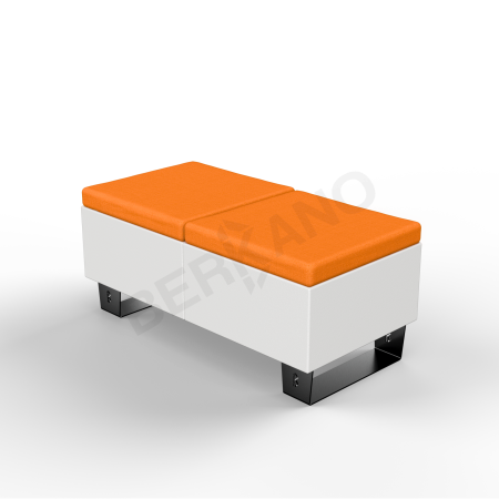 Скамейка Brick 120 Snow White, Orange