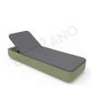 Шезлонг Grace Olive green, Dark grey