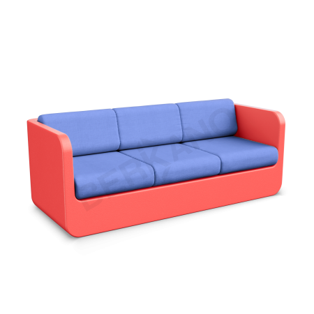 Диван Grace с подушками Chili Red, Navy