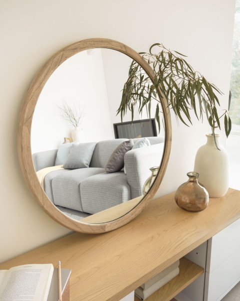 Тумба под ТВ Abilen шпон дуба и белый лак 150 x 44 cm от интернет-магазина IDODOM.RU