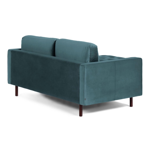 BOGART Диван 2-местный бирюзовый бархат с пуфом 182 cm от интернет-магазина IDODOM.RU