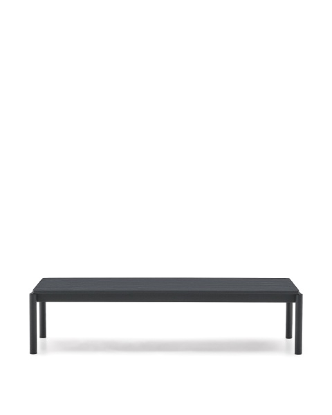 Журнальный столик Sorells из серого алюминия 63 x 149 см от интернет-магазина IDODOM.RU