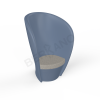 Кресло Harmony Wave Blue, Light grey