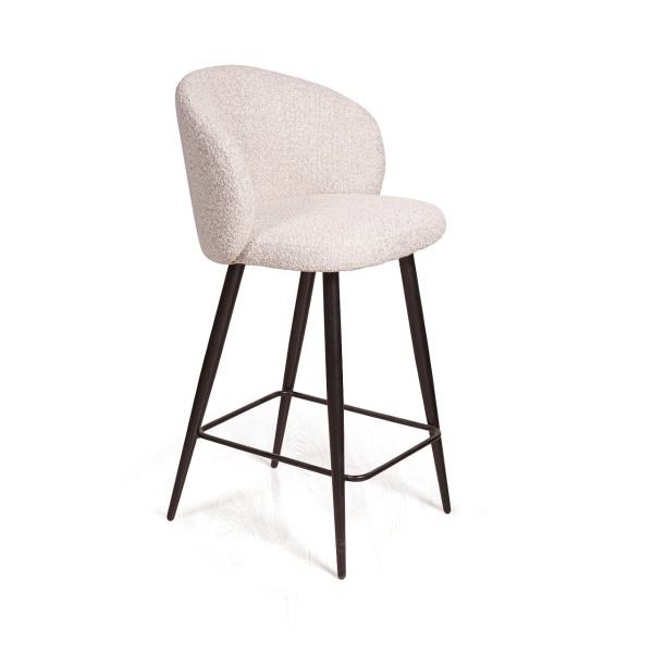 Стул полубарный Vito, букле серый / опора конус от интернет-магазина IDODOM.RU