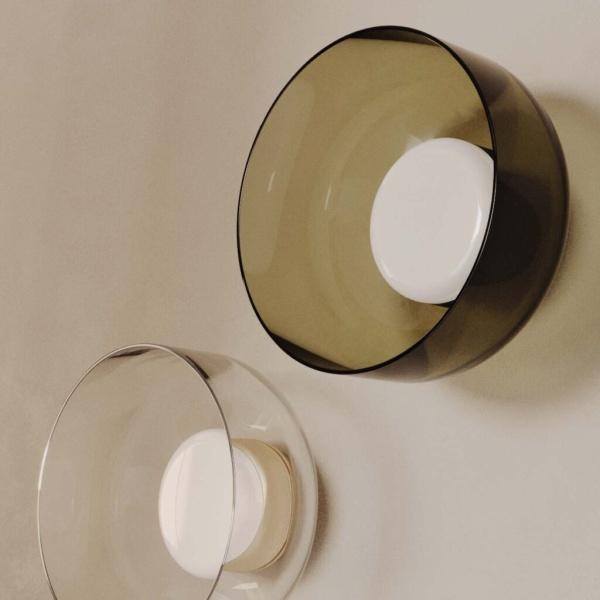 Настенный светильник Ipon золотой металл, прозрачный плафон от интернет-магазина IDODOM.RU