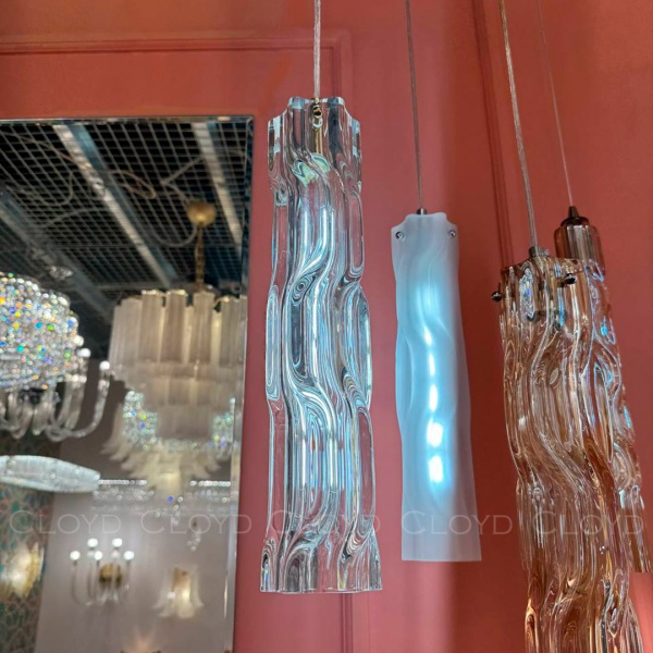 Подвесной светильник Cloyd ICEBERG-A P1 / Ø8 см - латунь - прозрачн. стекло (арт.11668) от интернет-магазина IDODOM.RU