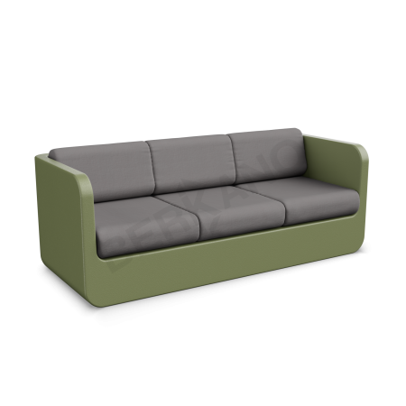 Диван Grace с подушками Olive green, Graphite
