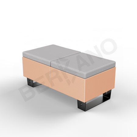 Скамейка Brick 120 Terracotta, Gray