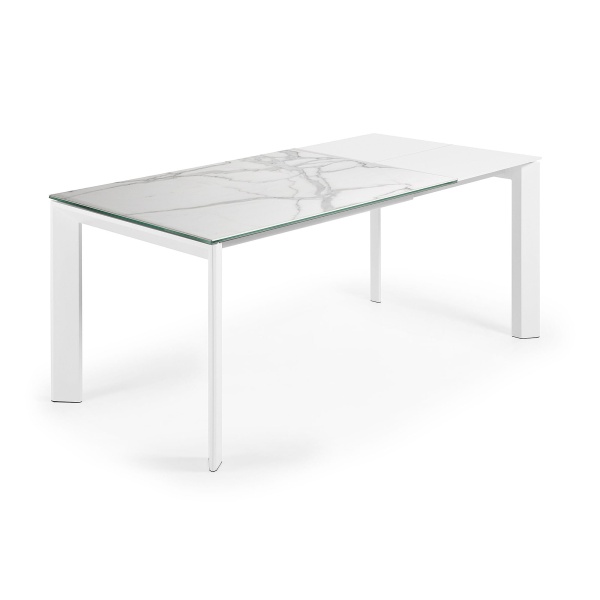Стол Atta с белыми ножками 120(180)x80 см от интернет-магазина IDODOM.RU