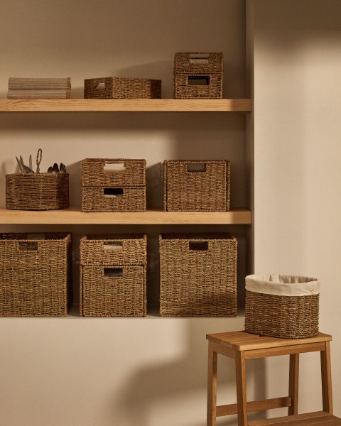 Tossa Складная корзинка из натурального волокна 32 x 33 см от интернет-магазина IDODOM.RU